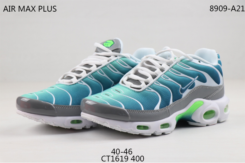 2020 Nike Air Max TN Plus Blue Grey Green Shoes